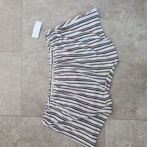 American Eagle Striped Strapless Top